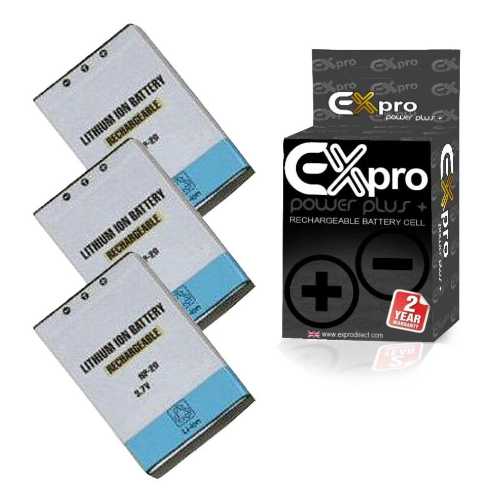 3 X Ex-Pro Battery Np-20 Np20 For Casio Exilim Ex-Z60 Ex-Z70 Z75 Z77 S770 S880 5055329075586