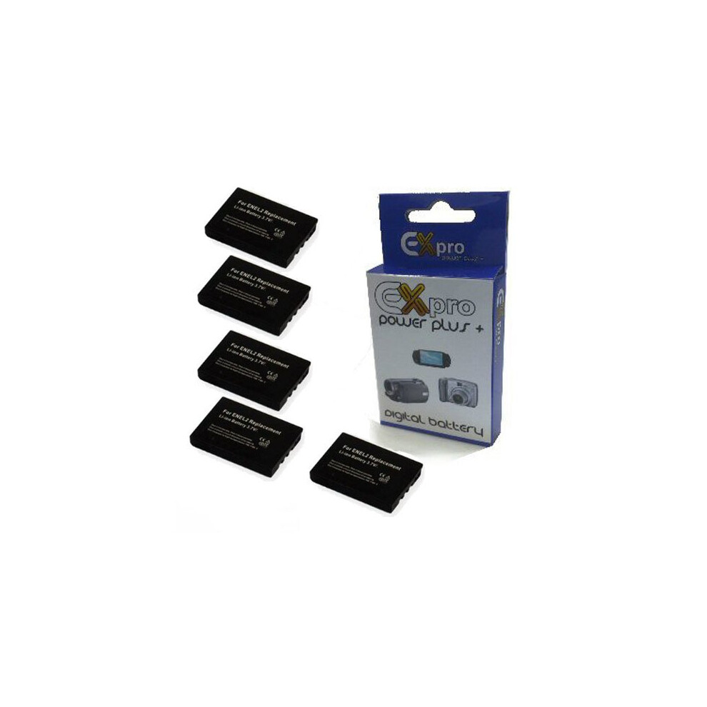 Ex-Pro Nikon En-El2 Enel2 3500 2500 Sq Li-Ion 800Mah Digital Camera Battery X5 5055329076354