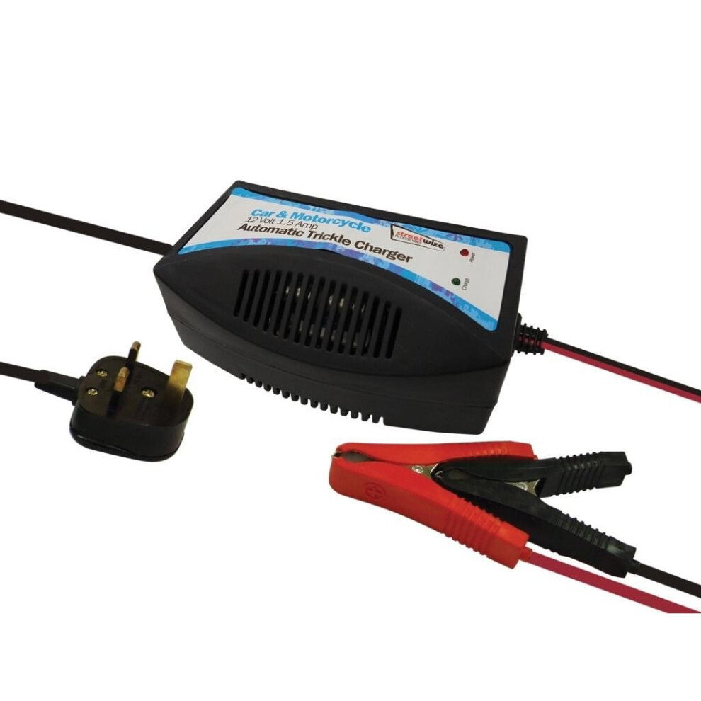 Streetwize Trickle Charger For Cars & Motorcycles (Uk Plug) 5026637612398