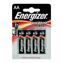 Energizer Alkaline Power AA/E91 Batteries (Pack of 4)