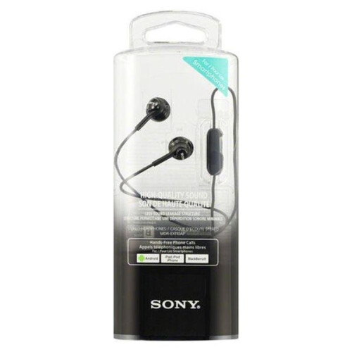 Sony Sony MDR-EX110 Deep Base Wired In-Ear Headphones Black With Microphone 1