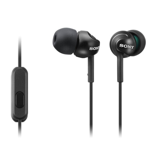 Sony Sony MDR-EX110 Deep Base Wired In-Ear Headphones Black With Microphone