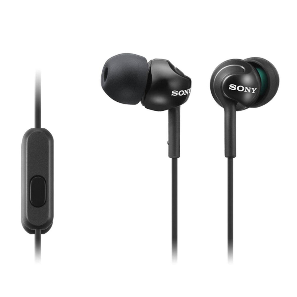 Sony MDR-EX110 Deep Base Wired In-Ear Headphones Black With Microphone