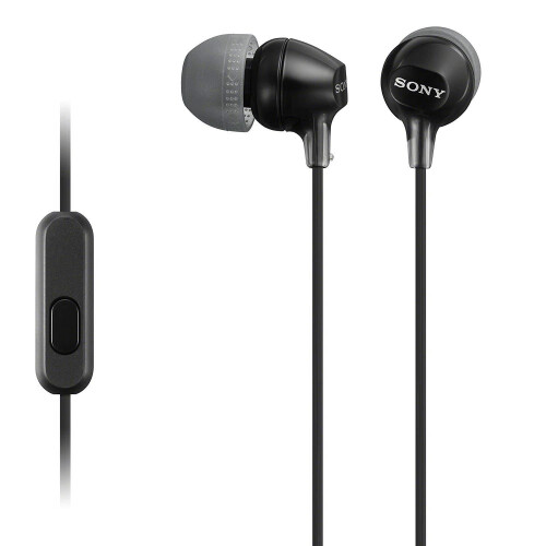 Sony Sony EX15APB Wired In-Ear Headphones Black With In-Line Remote Control