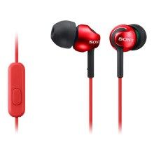 Auriculares intraaurales - SONY - MDR-EX110LAR.AE - Rojo - Con cable - Control remoto