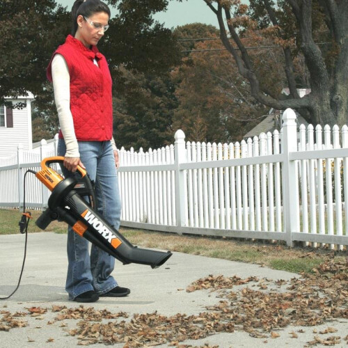 Worx WG505E 3in1 3000W Trivac Garden Blower Mulcher & Vacuum 45L Black