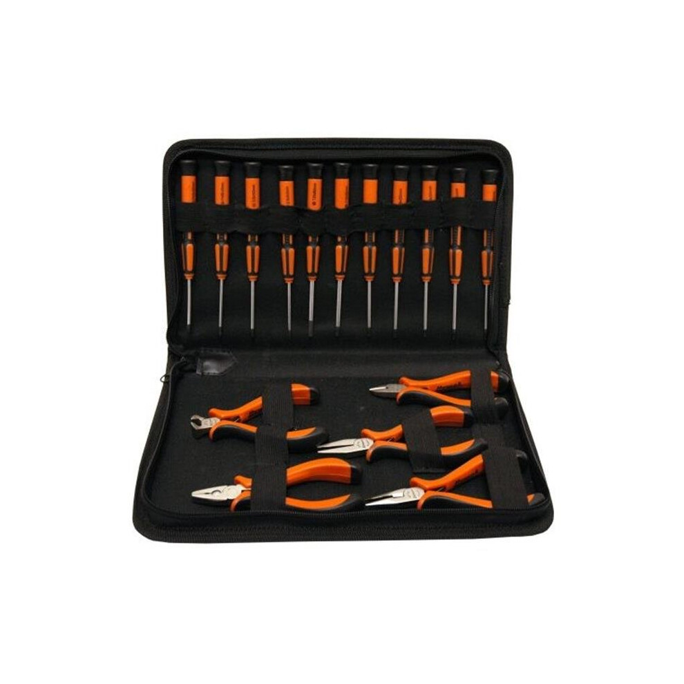 Homak Ht06801700 17 Piece Precision Pliers And Screwdriver Set 034518002973