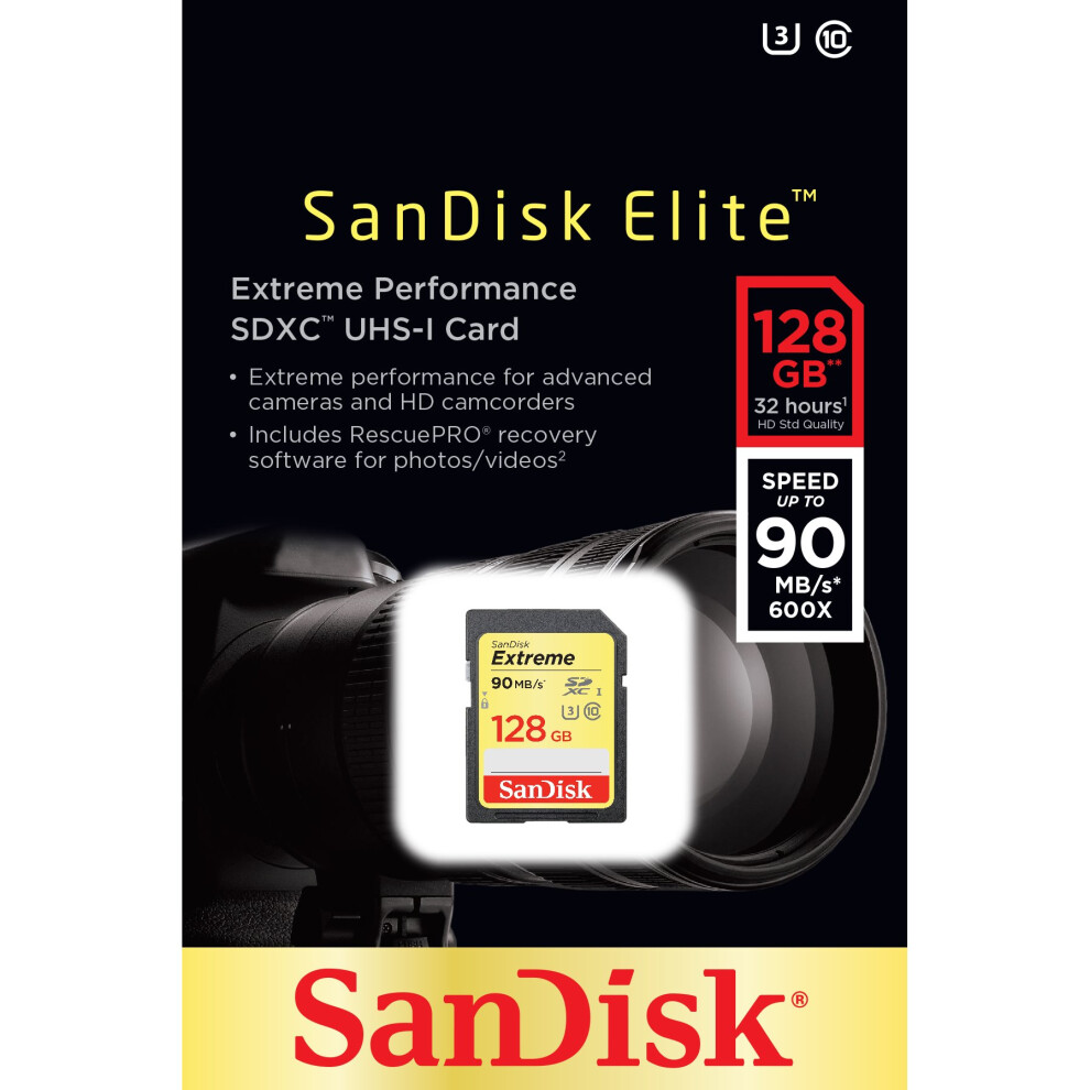 SanDisk 128GB Extreme PLUS SDHC UHS-1