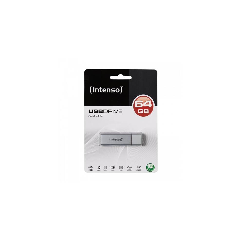 Intenso Alu Line 64Gb Usb 2.0 Silver 4034303016495