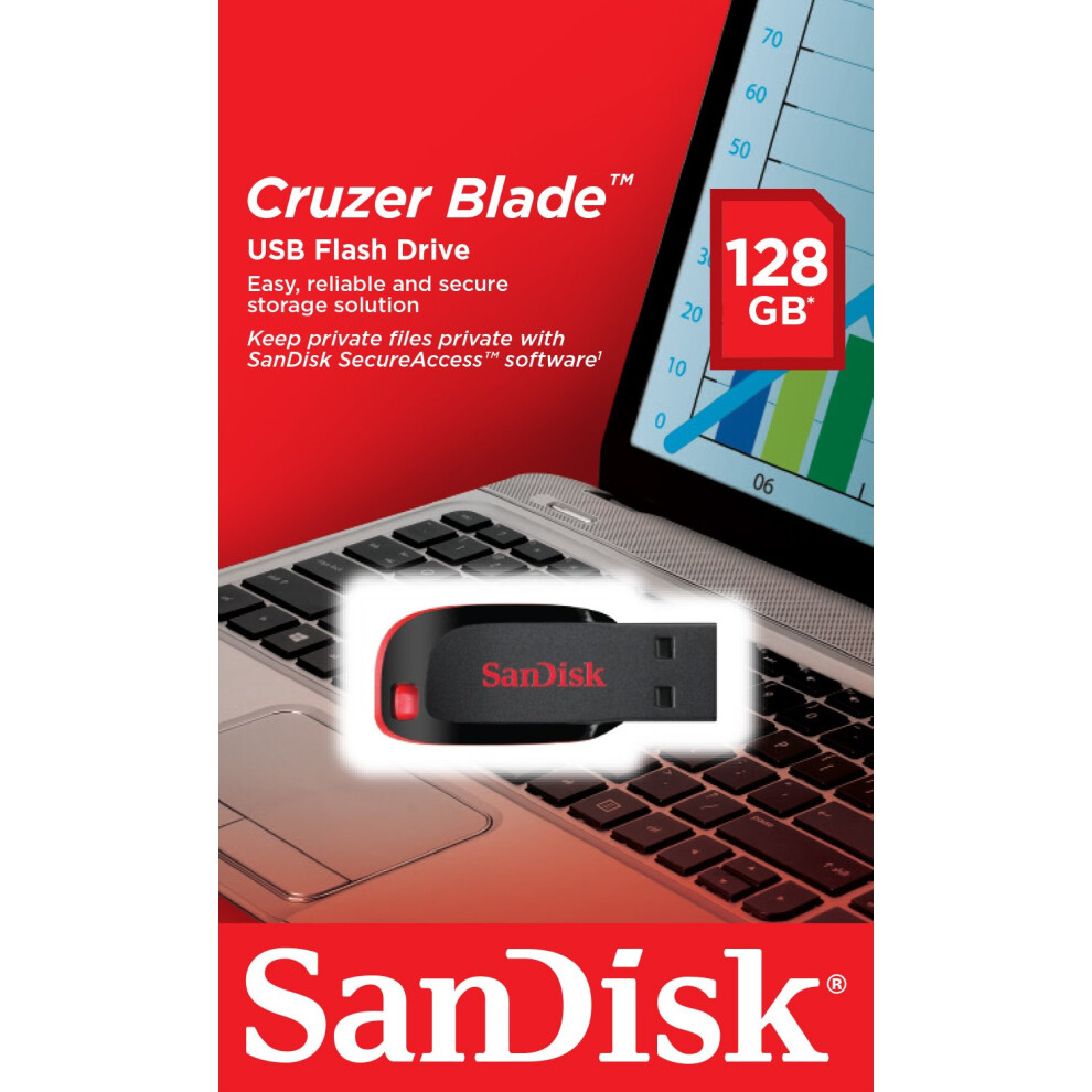 Sandisk 128Gb Cruzer Blade Usb Flash