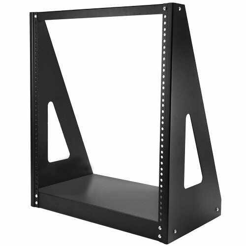StarTech.com StarTech.com 2-Post 12U Heavy-Duty Desktop Server Rack Small Open Frame 19in Computer Rack Compact Network Rack for AV / Studio / Data / IT Equipme