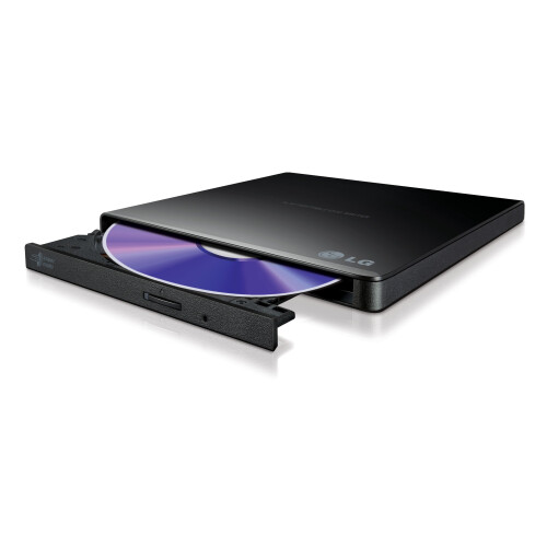 LG Masterizzatore DVD Esterno - HITACHI-LG - GP57EB40 - USB 2.0 - Nero - Compatibile M-Disc