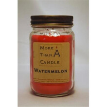 More Than A Candle APF8J 16 oz Mason Jar Soy Candle, Watermelon