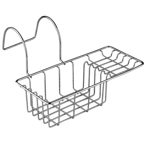 Premier Housewares Chrome Over Side Bath Rack Shelf Tray Bathroom Caddy Storage Holder Organiser