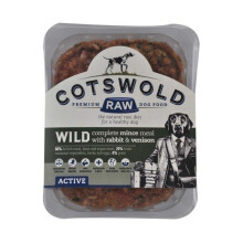(1kg, May Vary) Cotswold Raw Wild Mince Venison & Rabbit Dog Food