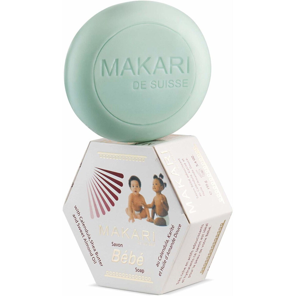 Makari Baby Soap 5.4oz - Soothing, Cleansing Children's Bath Bar