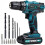MYLEK (Green) MYLEK LI-ION 18V Cordless Drill & Drill Bits 1