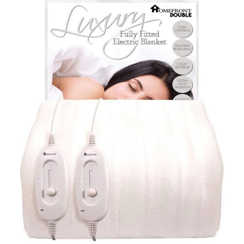 (Non-Woven, Double) Homefront Heated Electric Blanket Machine Washable