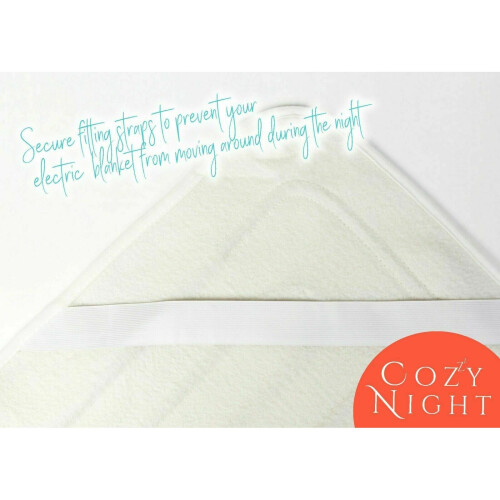 (Fleece, Super King) CozyNight Heated Electric Blanket Machine Washable 2