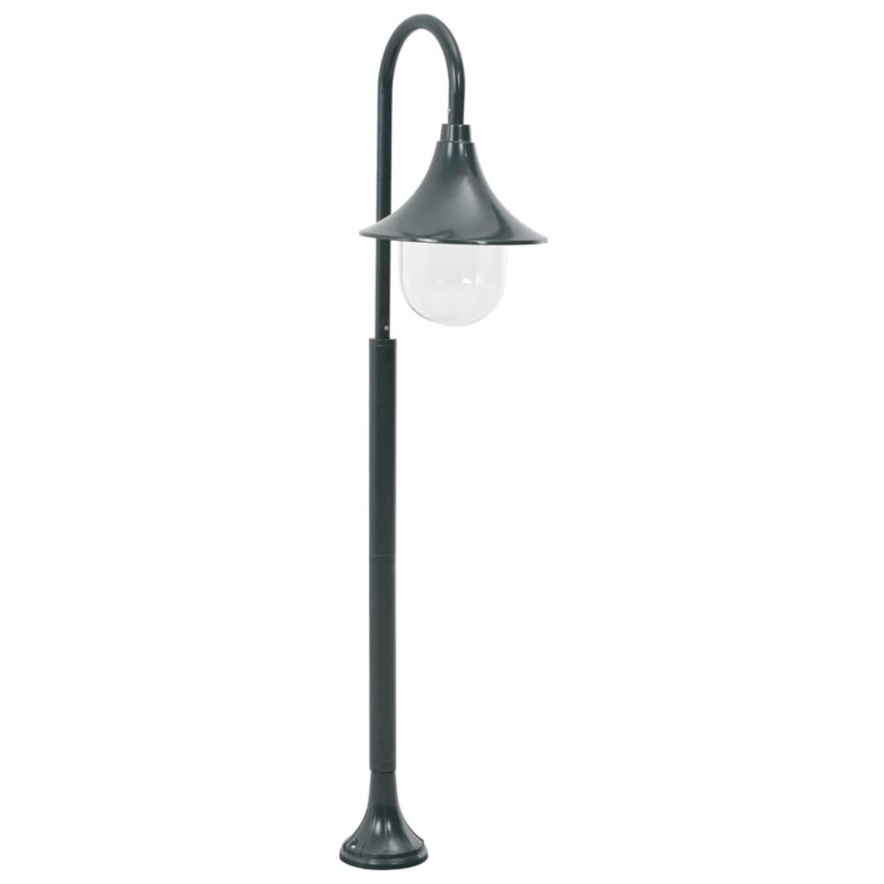 vidaXL Garden Post Light E27 120cm Aluminium Dark Green Outdoor Lamp Lantern