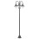 VidaXL vidaXL Garten-Pollerleuchte E27 220 cm Aluminium 3-Laterne Bronze 1