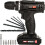 MYLEK 15pc Mylek 18V Cordless Drill Set 1