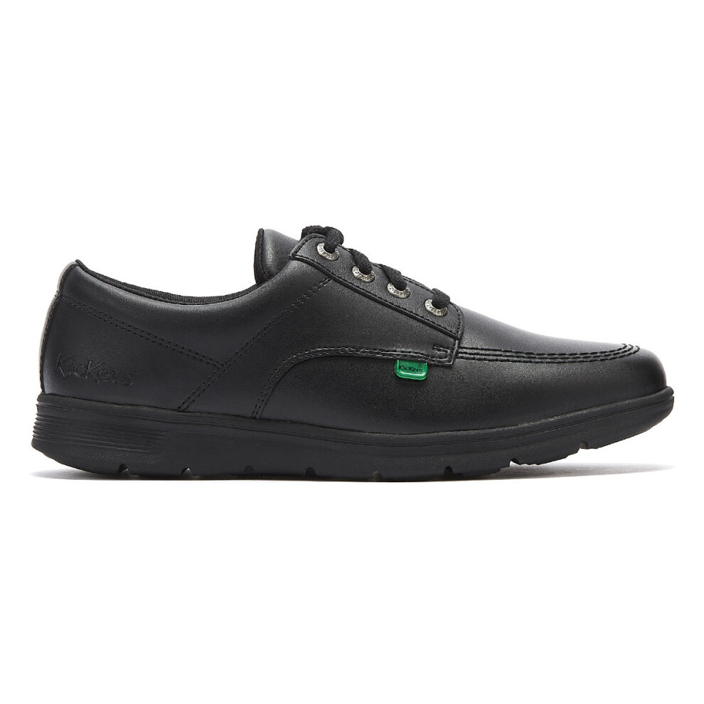 Kickers (Uk 3) Kelland Lace Lo Leather Shoes Black