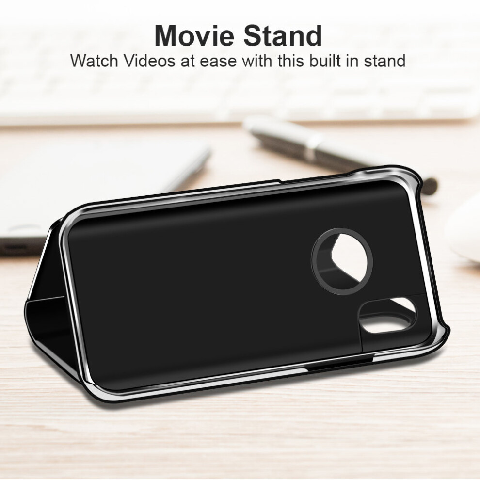 apple-iphone-8-plus--gold--luxury-flip-leather-stand-smart-case-clear-view-mirror-multi-function-kickstand-shockproof-plating-cover-for-apple-iphone-x-xr-xs-max-8-plus-7-6-6s