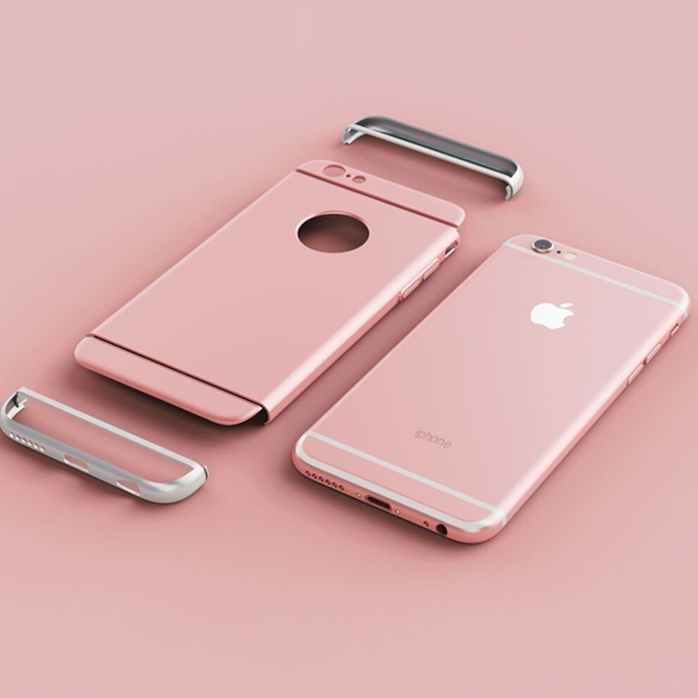 apple-iphone-6---6s-plus--rose-gold--luxury-armor-case-matte-3-in-1-design-phone-cover-ultra-thin-back-protection---screen-protector-for-apple-iphone-x-xs-xr-xs-max-8-plus-7-6-6s-se-5s-5