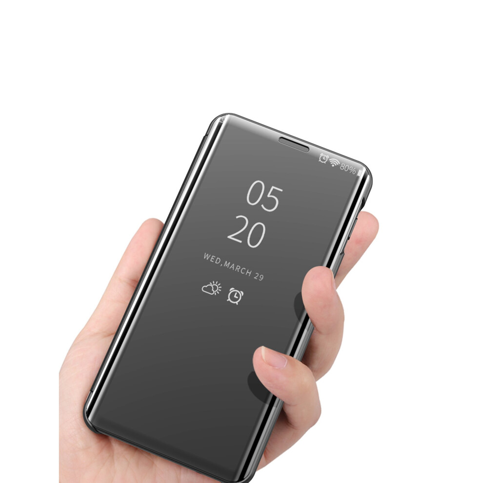 samsung-galaxy-s10e--gold--luxury-flip-leather-stand-smart-case-clear-view-mirror-multi-function-kickstand-shockproof-cover-samsung-galaxy-s10-plus-s10e-s9-s8-s7-edge-note-8-9