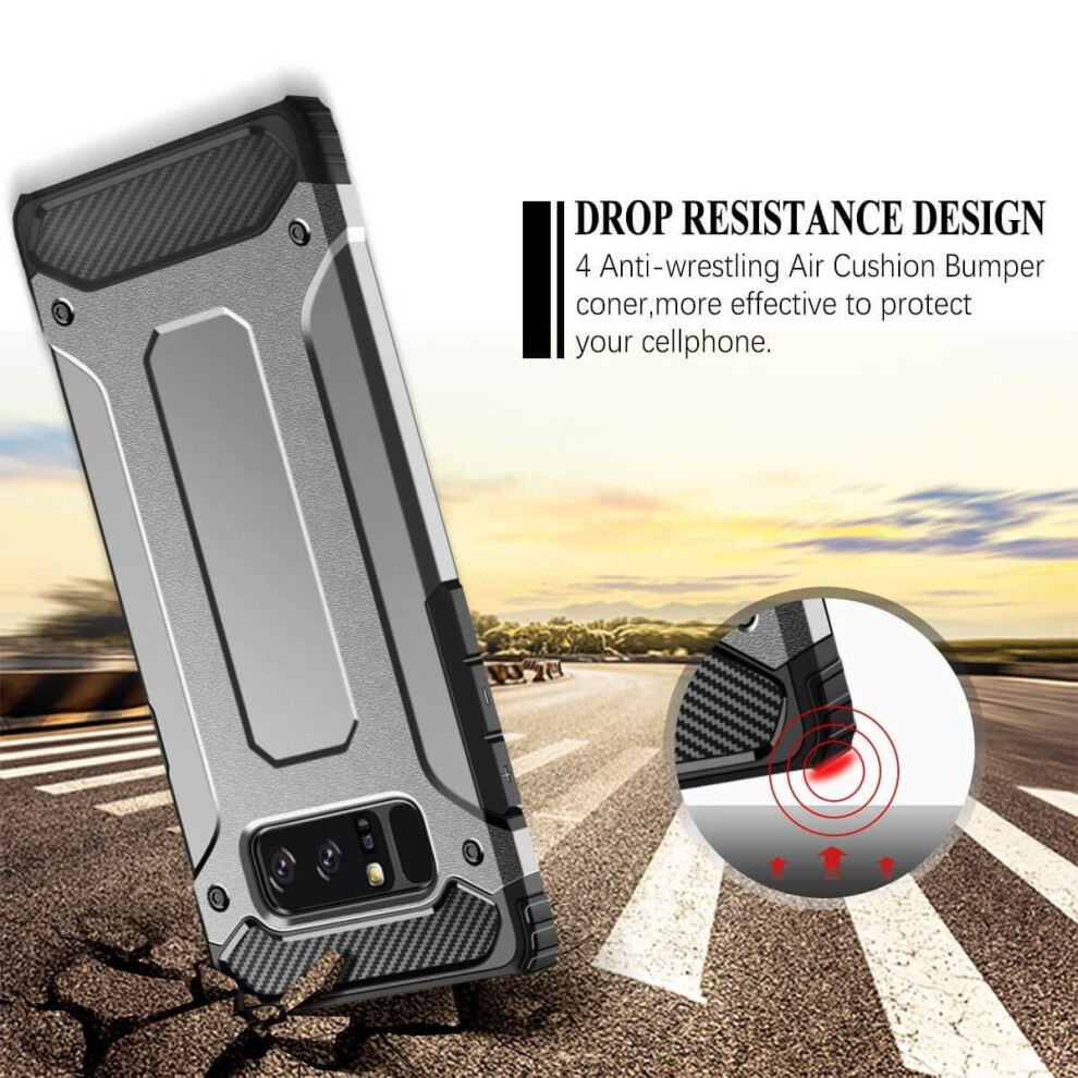 samsung-galaxy-note-9--grey--heavy-duty-armor-shockproof-tough-hybrid-hard-rubber-silicone-pc-phone-cover---screen-protector-for-samsung-galaxy-s9-plus-note-9-8-s8-plus-s7-edge