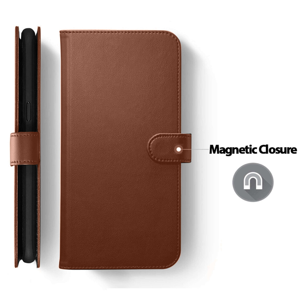 samsung-galaxy-s10e--brown--luxury-leather-flip-wallet-phone-case-cover-cash-and-card-slots-magnetic-kickstand---screen-protector-samsung-galaxy-s10-plus-s10e-a40-a50-s9-plus-s8