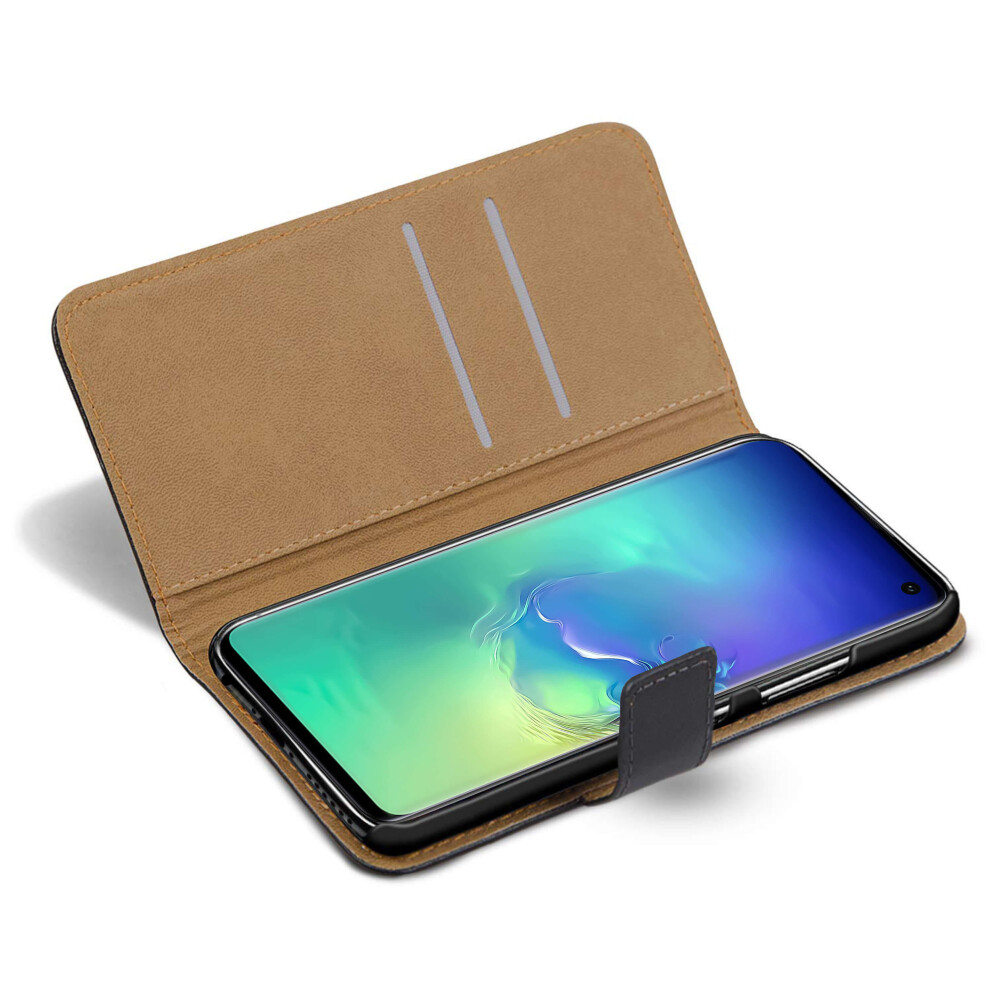 samsung-galaxy-s10e--brown--luxury-leather-flip-wallet-phone-case-cover-cash-and-card-slots-magnetic-kickstand---screen-protector-samsung-galaxy-s10-plus-s10e-a40-a50-s9-plus-s8