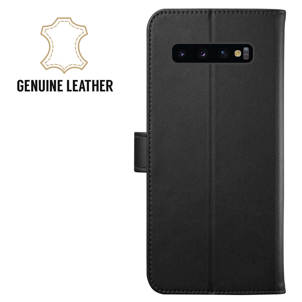 samsung-galaxy-s10e--black--luxury-leather-flip-wallet-phone-case-cover-cash-and-card-slots-magnetic-kickstand---screen-protector-samsung-galaxy-s10-plus-s10e-a40-a50-s9-plus-s8
