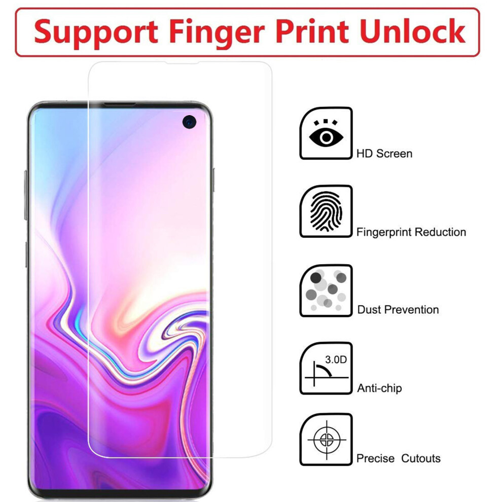 (Samsung Galaxy S9, Clear) 9H 3D Full Coverage Curved Protection Tempered Glass Screen Protector Case Friendly Hard For Samsung Galaxy S10 Plus S10e N Black 5056162920477