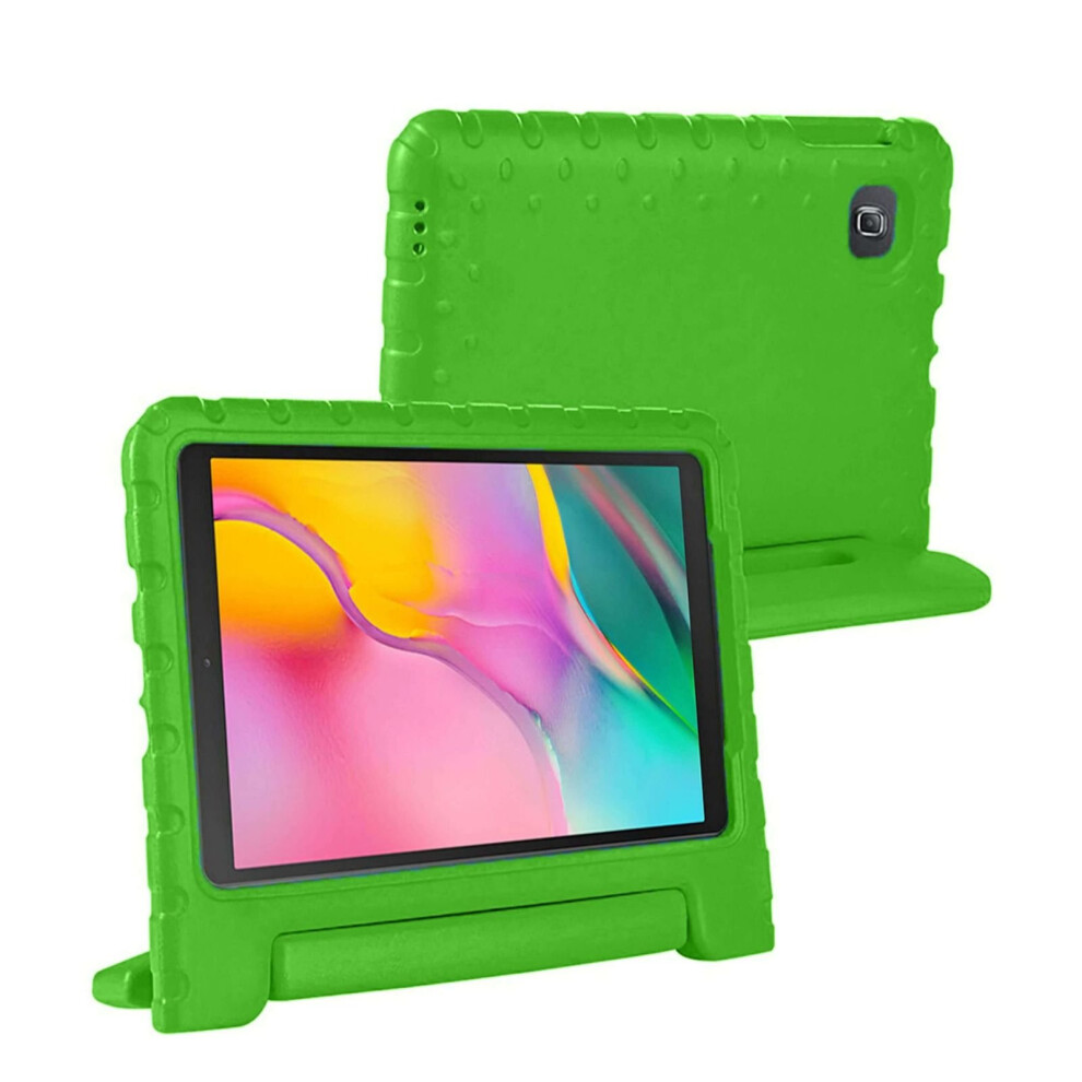 (Samsung Tab A 2016 10.1" T580 T585, ) Kid's Shockproof Cover For Samsung T580 T585 T510 T515 Tablet Green 5056162935099
