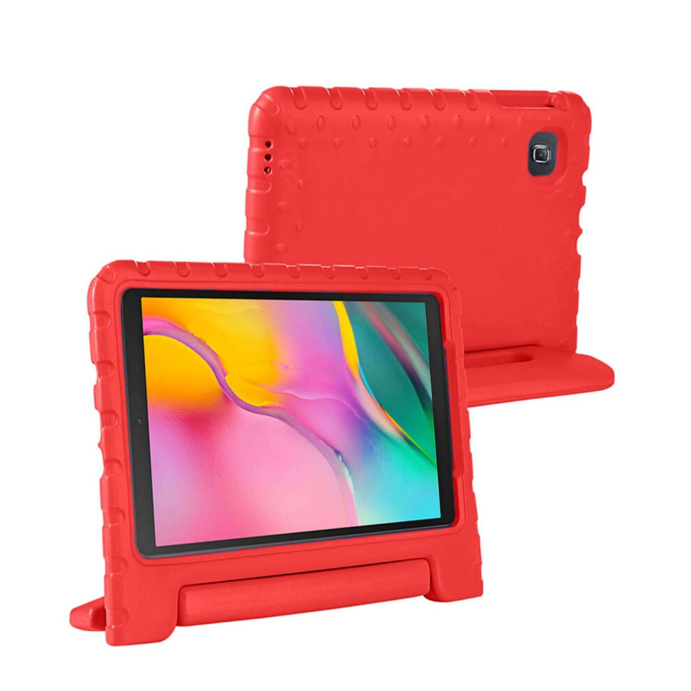 (Samsung Tab A 2016 10.1" T580 T585, ) Kid's Shockproof Cover For Samsung T580 T585 T510 T515 Tablet Red 5056162935051