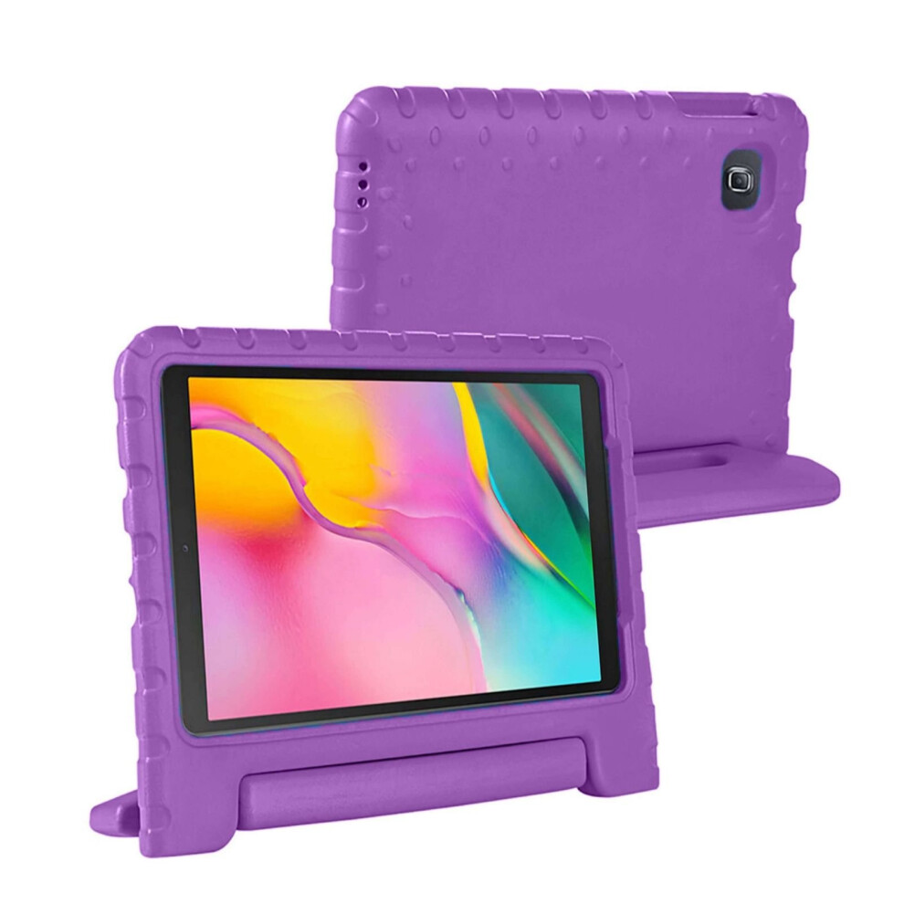 (Samsung Tab A 2016 10.1" T580 T585, ) Kid's Shockproof Cover For Samsung T580 T585 T510 T515 Tablet Purple