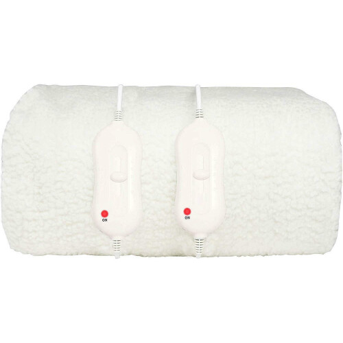 MYLEK (Fleece, Single) Mylek Heated Electric Blanket Machine Washable 1