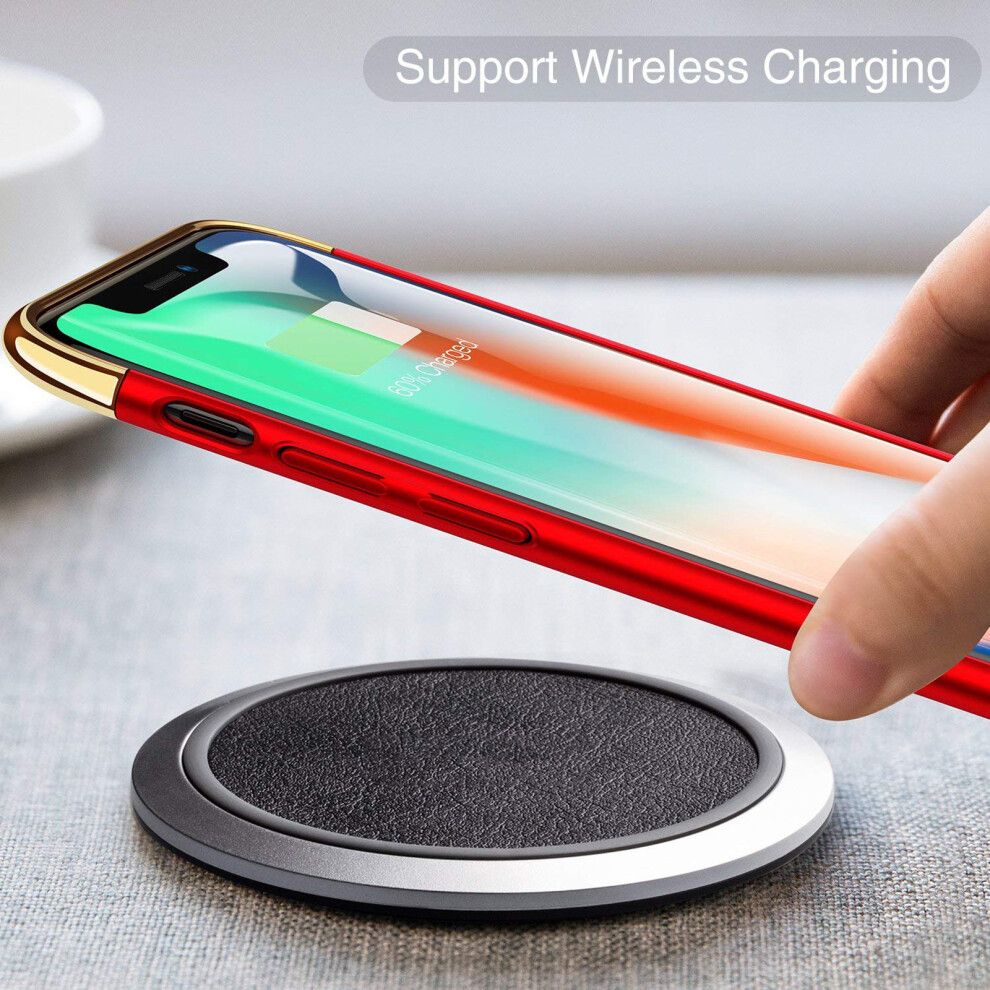 apple-iphone-6-plus--red--luxury-electroplated-armor-case-plating-matte-3-in-1-design-cover-ultra-thin-back---free-screen-protector-for-apple-iphone-x-xs-max-8-plus-7-6s-se-5s