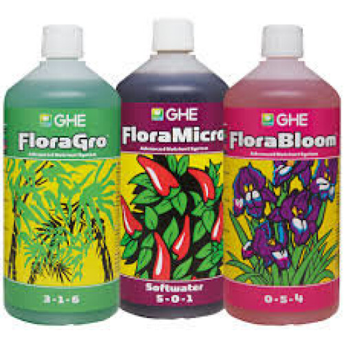 (1L Flora Gro) GHE Flora Grow / Bloom / Micro