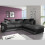 MN Furniture Dino Corner Sofa | Faux Leather & Fabric Sofa 1
