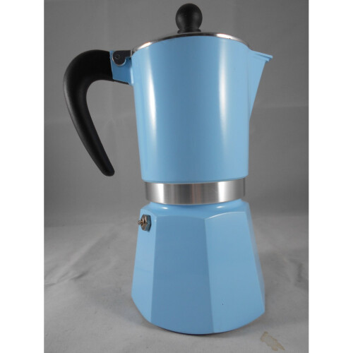 Bialetti Bialetti Rainbow Espresso Maker for 6 Cups Aluminium Light Blue 2
