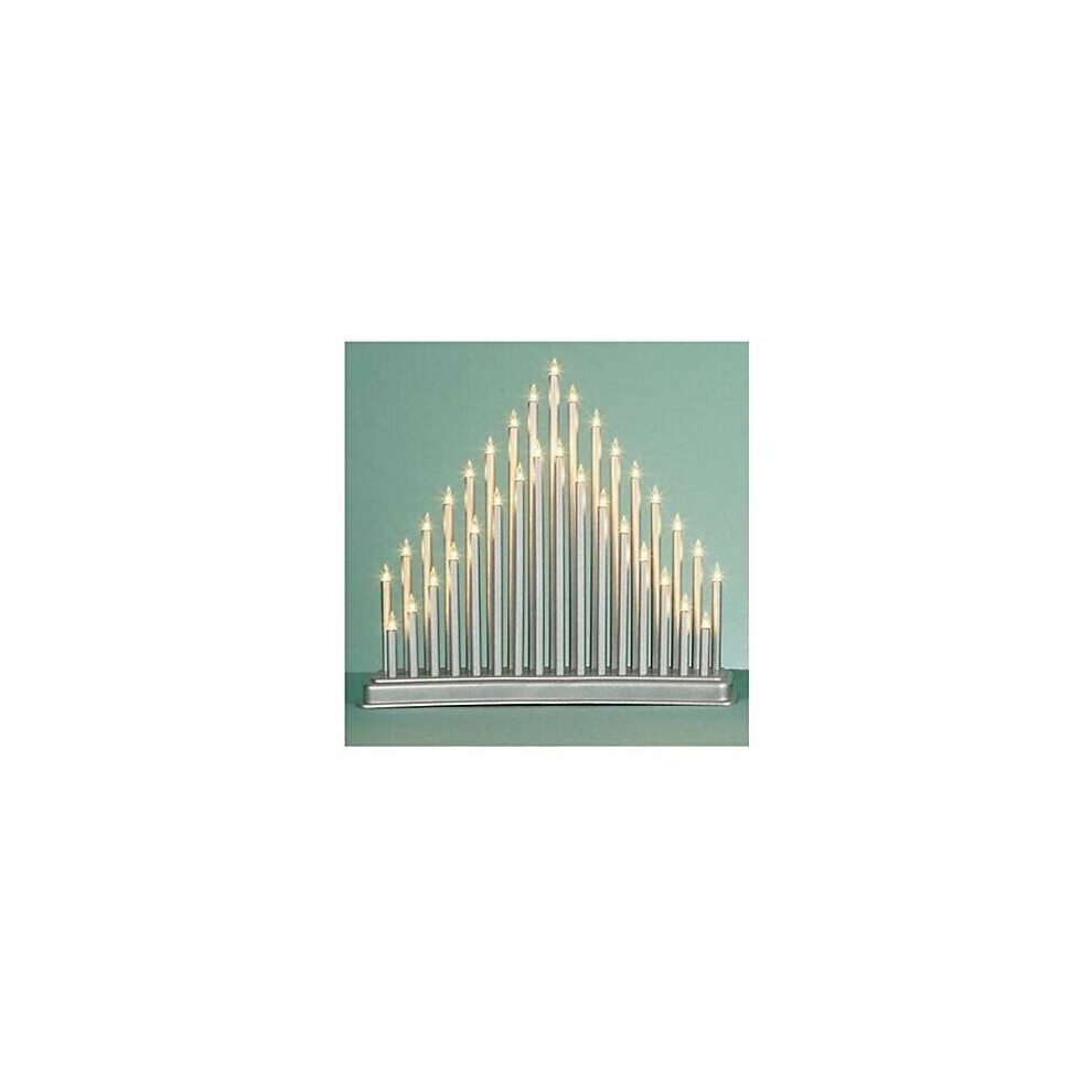 Xmas 33 LED SILVER Modern CANDLE ARCH / CANDLE / bridge Tower