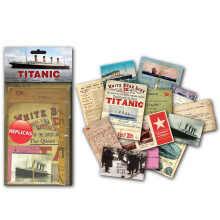 Titanic Memorabilia Gift Pack with over 20 pieces of Replica Artwork