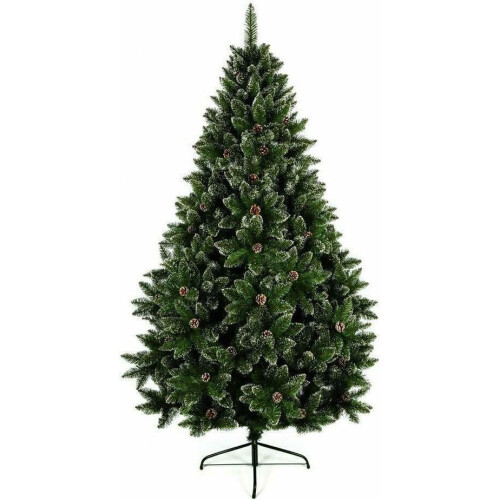 Premier 6ft 180cm Artificial Rocky Mountain Pine With Pine Cones Christmas Tree