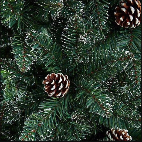 Premier 6ft 180cm Artificial Rocky Mountain Pine With Pine Cones Christmas Tree 1
