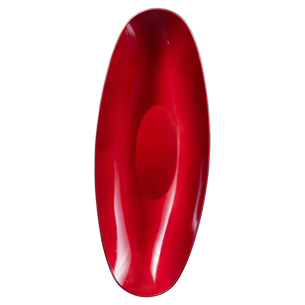 (40cm Round, Red) Serving Trays Platters in 3 Sizes and Colours