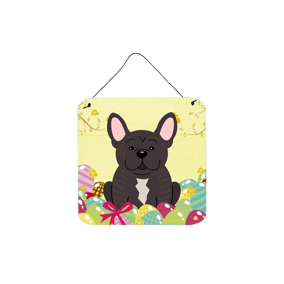 Bb6009ds66 Easter Eggs French Bulldog Brindle Wall Or Door Hanging Prints Carolines Treasures