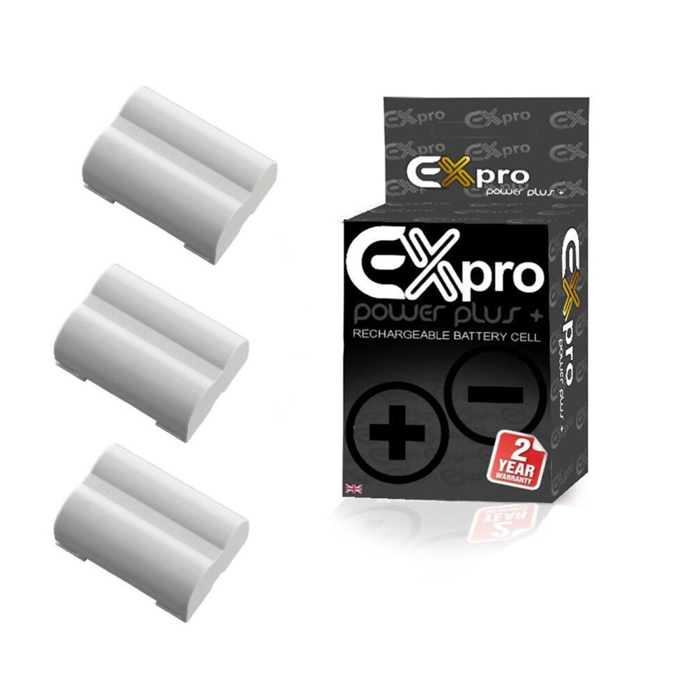 3 X Ex-Pro Digital Camera Battery Blm-5 Blm5 For Olympus E-500 E-510 E-520 5055256963116
